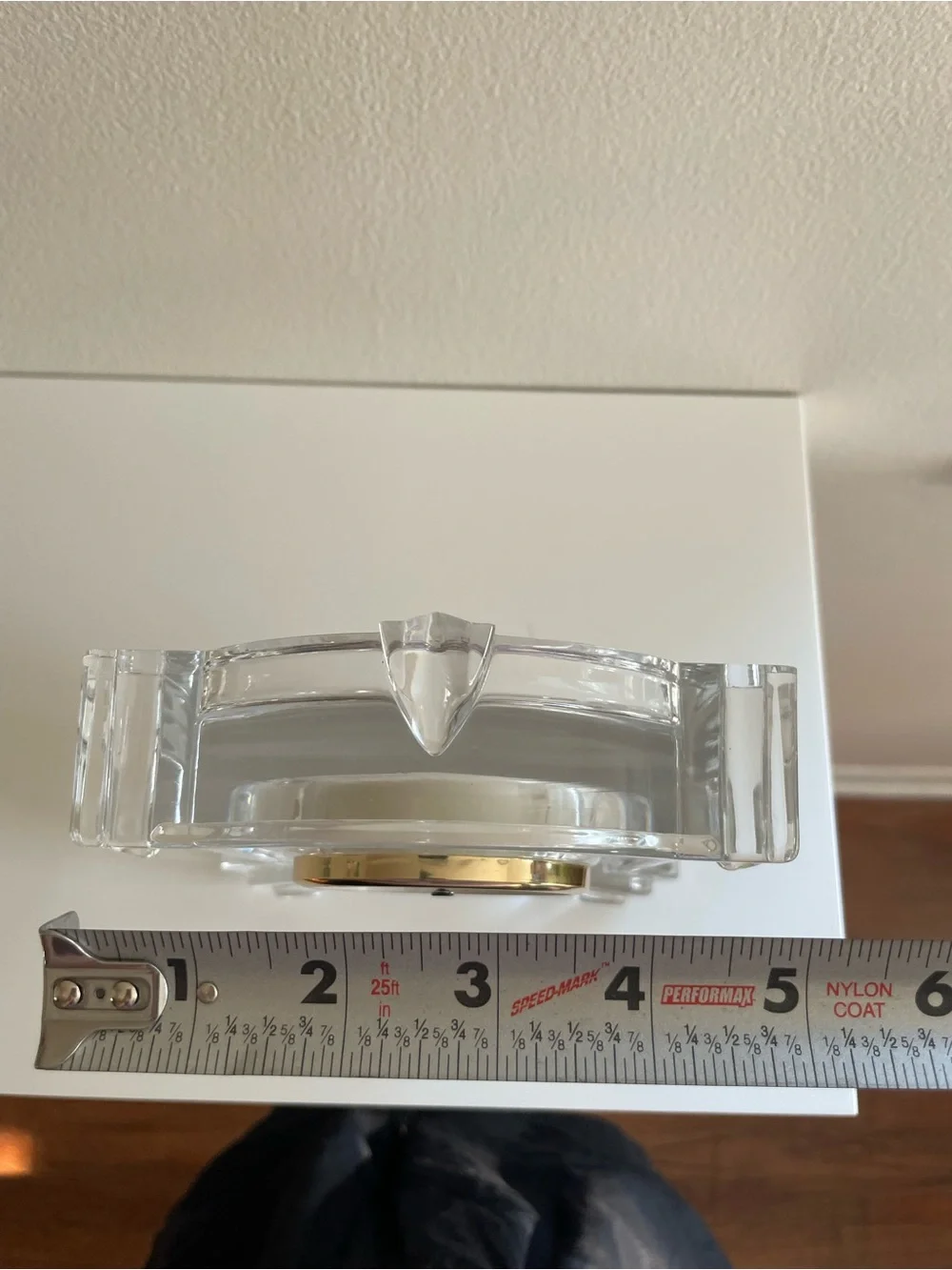Vintage glass mantel